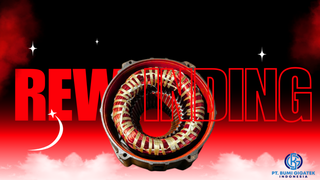 Rewinding AC Motor red and white modern new song youtube thumbnail